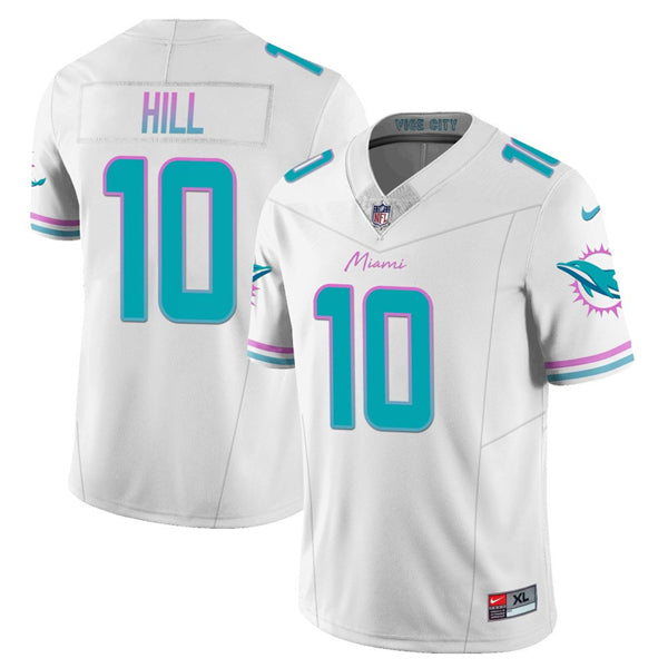 Tyreek Hill Miami Dolphins white Vapor jersey