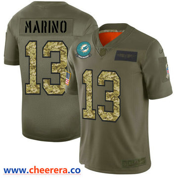 Dan Marino Miami Dolphins olive Salute To Service jersey