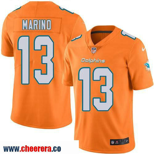 Dan Marino Miami Dolphins orange Color Rush jersey