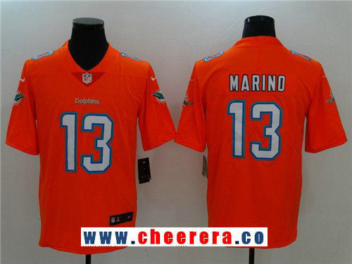 Dan Marino Miami Dolphins orange Vapor jersey