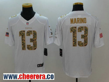 Dan Marino Miami Dolphins white Salute To Service jersey