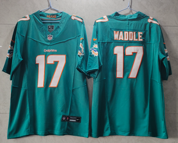 Jaylen Waddle Miami Dolphins green FUSE jersey