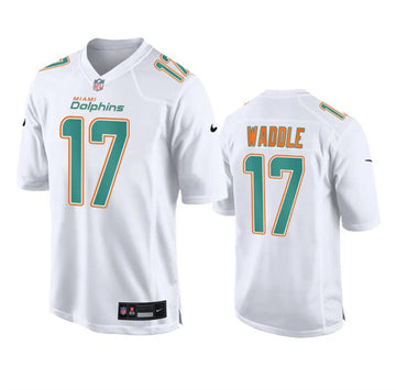 Jaylen Waddle Miami Dolphins white Vapor jersey
