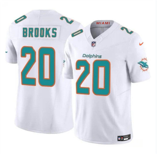 Jordyn Brooks Miami Dolphins white Vapor jersey