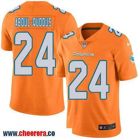 Isa Abdul-Quddus Miami Dolphins orange Color Rush jersey