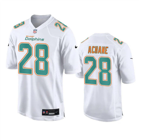De'Von Achane Miami Dolphins white Vapor jersey