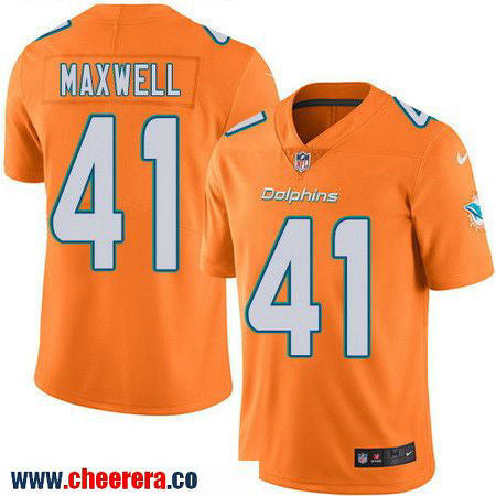 Byron Maxwell Miami Dolphins orange Color Rush jersey