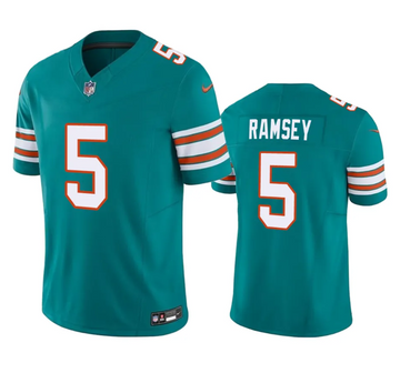 Jalen Ramsey Miami Dolphins aqua Vapor jersey