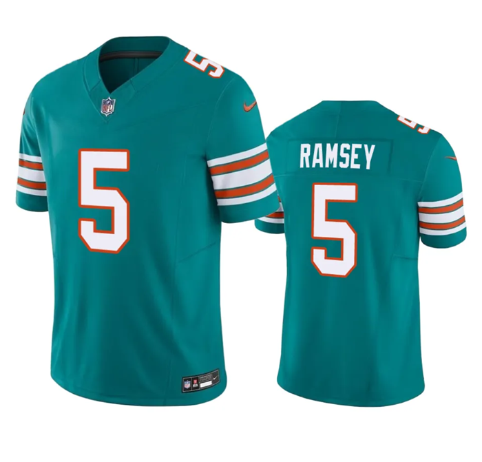 Jalen Ramsey Miami Dolphins aqua Vapor jersey