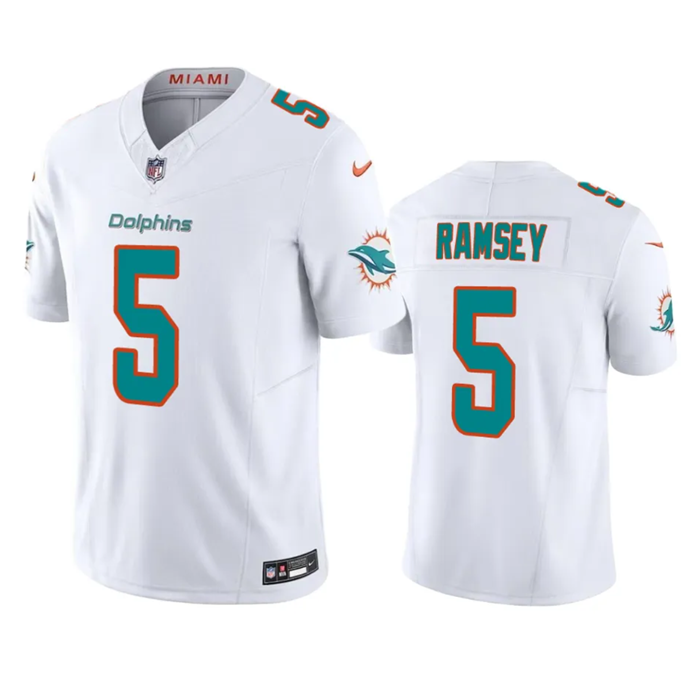 Jalen Ramsey Miami Dolphins white Vapor jersey