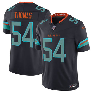 Zach Thomas Miami Dolphins black Vapor jersey