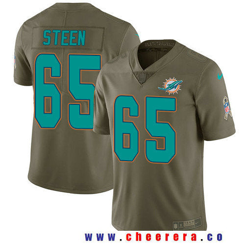 Anthony Steen Miami Dolphins olive Salute To Service jersey