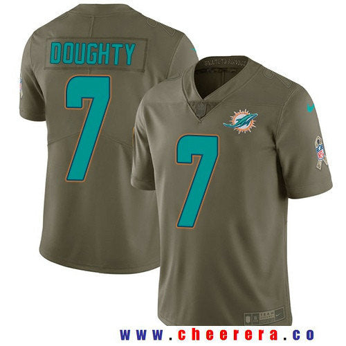 Brandon Doughty Miami Dolphins olive Salute To Service jersey