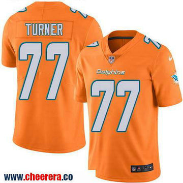 Billy Turner Miami Dolphins orange Color Rush jersey