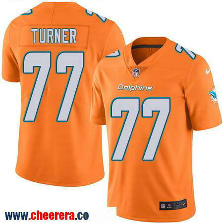 Billy Turner Miami Dolphins orange Color Rush jersey