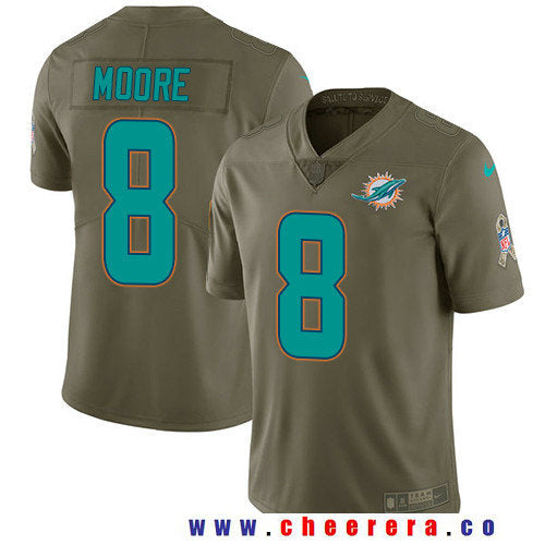 Matt Moore Miami Dolphins olive Salute To Service jersey
