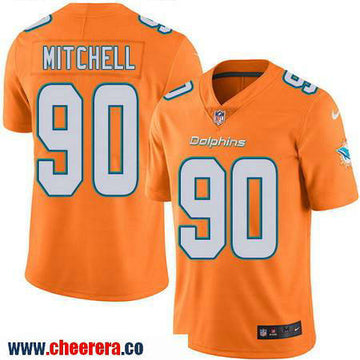 Earl Mitchell Miami Dolphins orange Color Rush jersey