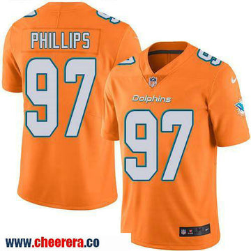 Jordan Phillips Miami Dolphins orange Color Rush jersey