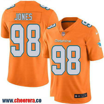 Jason Jones Miami Dolphins orange Color Rush jersey