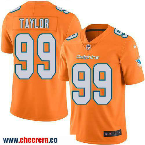 Jason Taylor Miami Dolphins orange Color Rush jersey