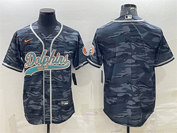 Blank Gray Miami Dolphins camo Camo jersey