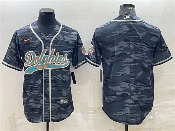 Blank Gray Miami Dolphins camo Camo jersey