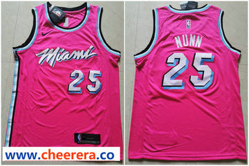 Kendrick Nunn Miami Heat pink jersey