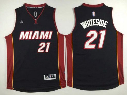 Hassan Whiteside Revolution Miami Heat black jersey