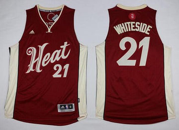 Hassan Whiteside Revolution Miami Heat red jersey