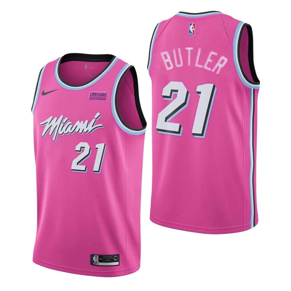 Jimmy Butler Miami Heat pink jersey