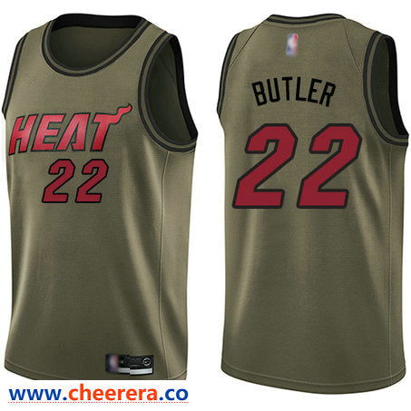 Jimmy Butler Miami Heat green Salute To Service jersey