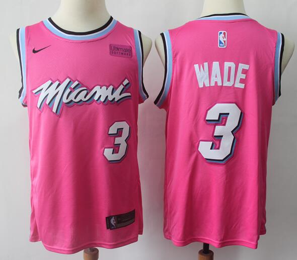 Dwyane Wade Miami Heat pink jersey