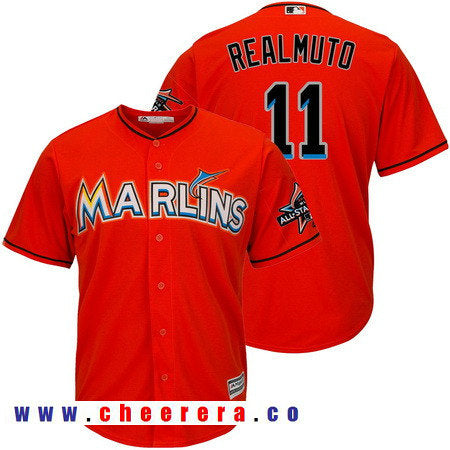 J.T. Realmuto Miami Marlins orange All-Star jersey