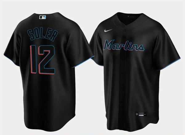 Jorge Soler Miami Marlins black jersey