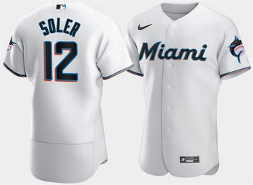 Jorge Soler Miami Marlins white jersey