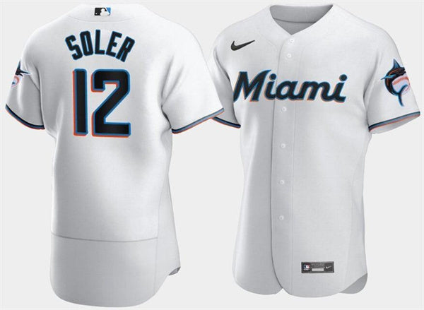 Jorge Soler Miami Marlins white jersey