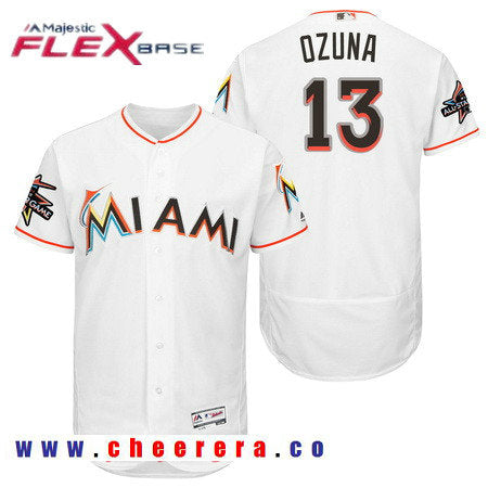 Marchell Ozuna Miami Marlins white All-Star jersey