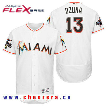 Marchell Ozuna Miami Marlins white All-Star jersey
