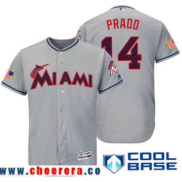 Martin Prado Miami Marlins gray Fashion jersey