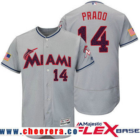 Martin Prado Miami Marlins gray Fashion jersey