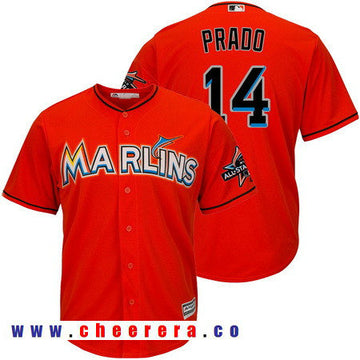 Martin Prado Miami Marlins orange All-Star jersey