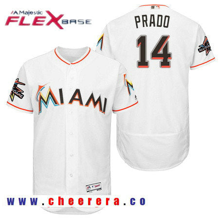 Martin Prado Miami Marlins white All-Star jersey