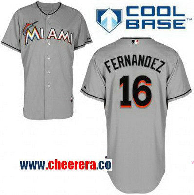 Jose Fernandez Miami Marlins gray Road jersey