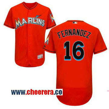 Jose Fernandez Miami Marlins orange jersey