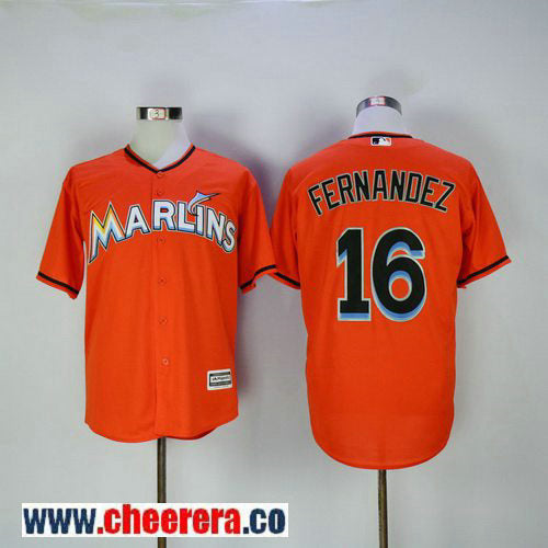 Jose Fernandez Miami Marlins orange jersey
