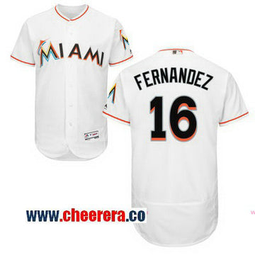 Jose Fernandez Miami Marlins white Home jersey