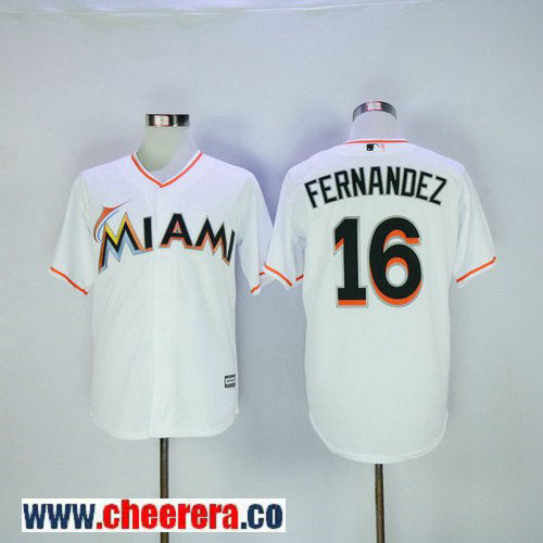 Jose Fernandez Miami Marlins white Home jersey