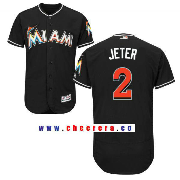 Derek Jeter Miami Marlins black Alternate jersey