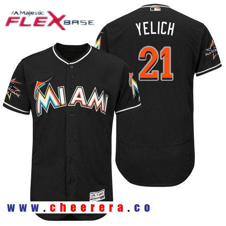Christian Yelich Miami Marlins black All-Star jersey