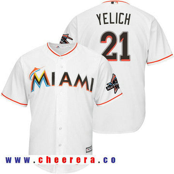 Christian Yelich Miami Marlins white All-Star jersey